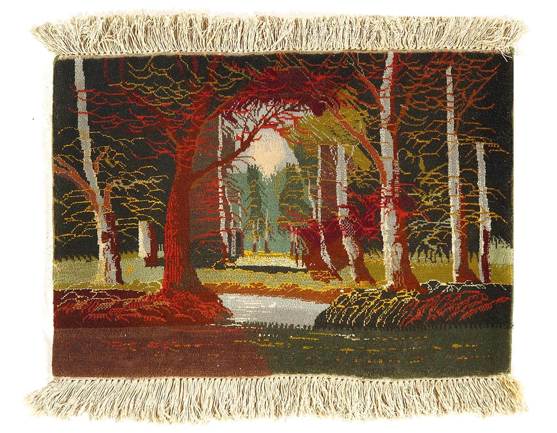 Multi color Fine Hand knotted Tabriz 1'6"X 2'1": Multi color Fine Hand knotted Tabriz 1'6"X 2'1" - CIRCA 1970, Tabriz, Hand-Knotted, Wool & Silk, 300 -D03369- 862.This item is part of our fine auction collection which includes many fine home accesso