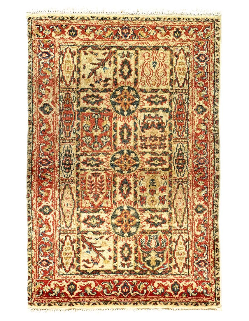 Genuine Fine Tabriz Design Lamb's Wool Rug 2'X 3': Genuine Fine Tabriz Design Lamb's Wool Rug 2'X 3' - CIRCA 2018, Tabriz, Hand-Knotted, Lamb's Wool, 300 -D05483- 862.This item is part of our fine auction collection which includes many fine home acces
