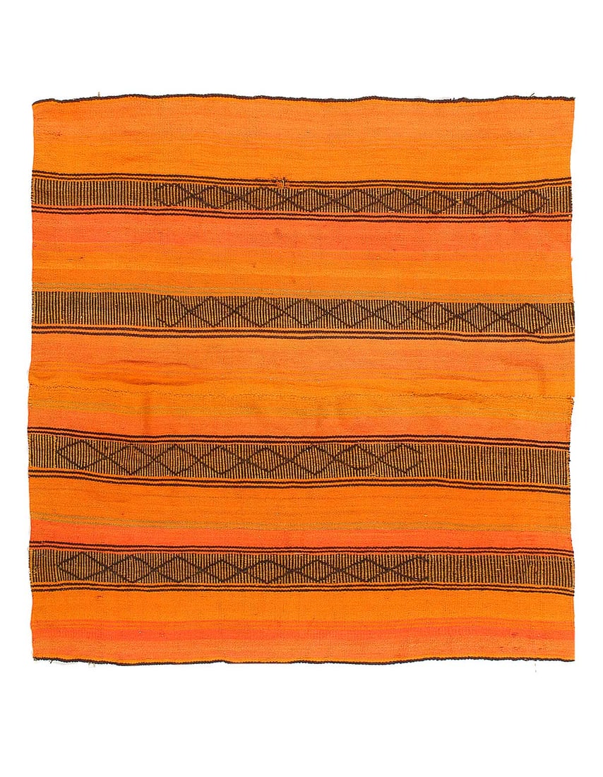 Fine Antique Turkish Kilim 5'X 5': Fine Antique Turkish Kilim 5'X 5' - CIRCA 1940, Shiraz, Hand-Knotted, Lamb's Wool, 300 -D14892- 862.This item is part of our fine auction collection which includes many fine home accessories including