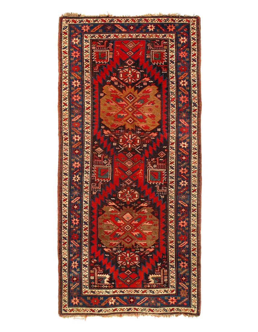 Antique Persian NW Rug 3'5"x 7': Antique Persian NW Rug 3'5"x 7'- Antique , NW, Hand-Knotted, Lamb's Wool, 300 -D15240- 862.This item is part of our fine auction collection which includes many fine home accessories including antique