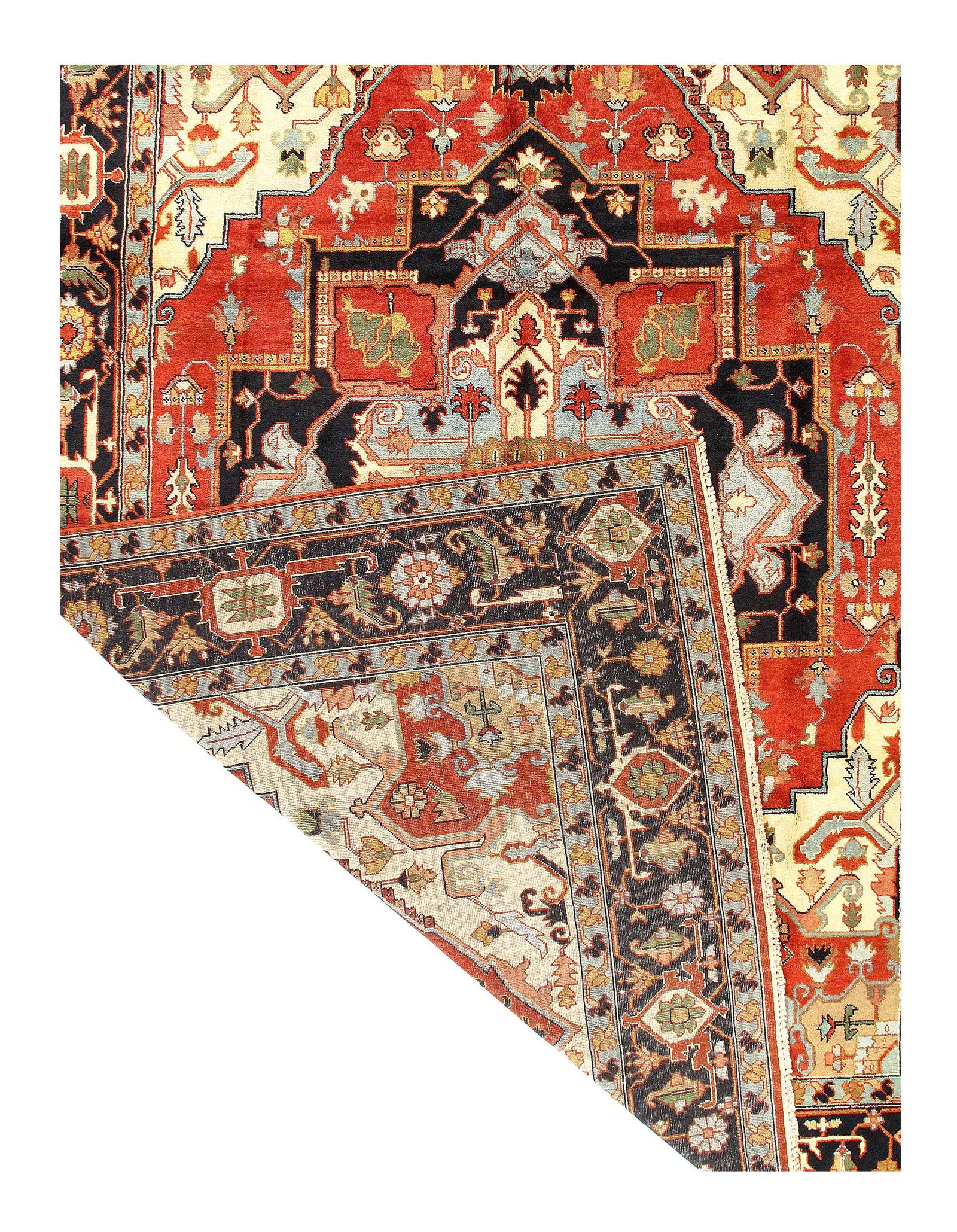 Rust Persian serapi design 9' X 12' - 3