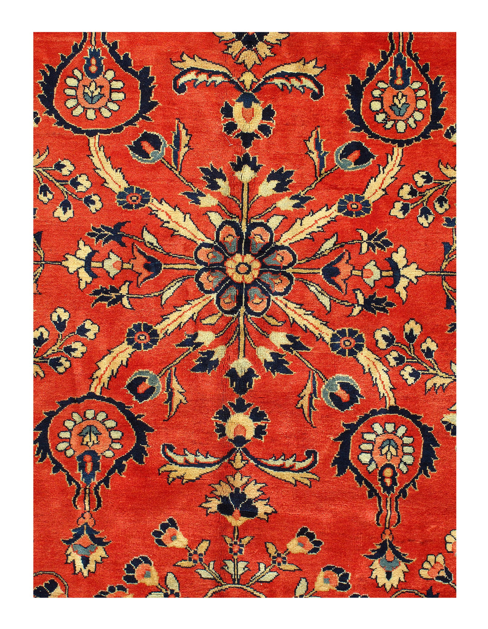 Rust Vintage Persian Sarouk Rug - 9'2" x 12'1" (1 of 5)