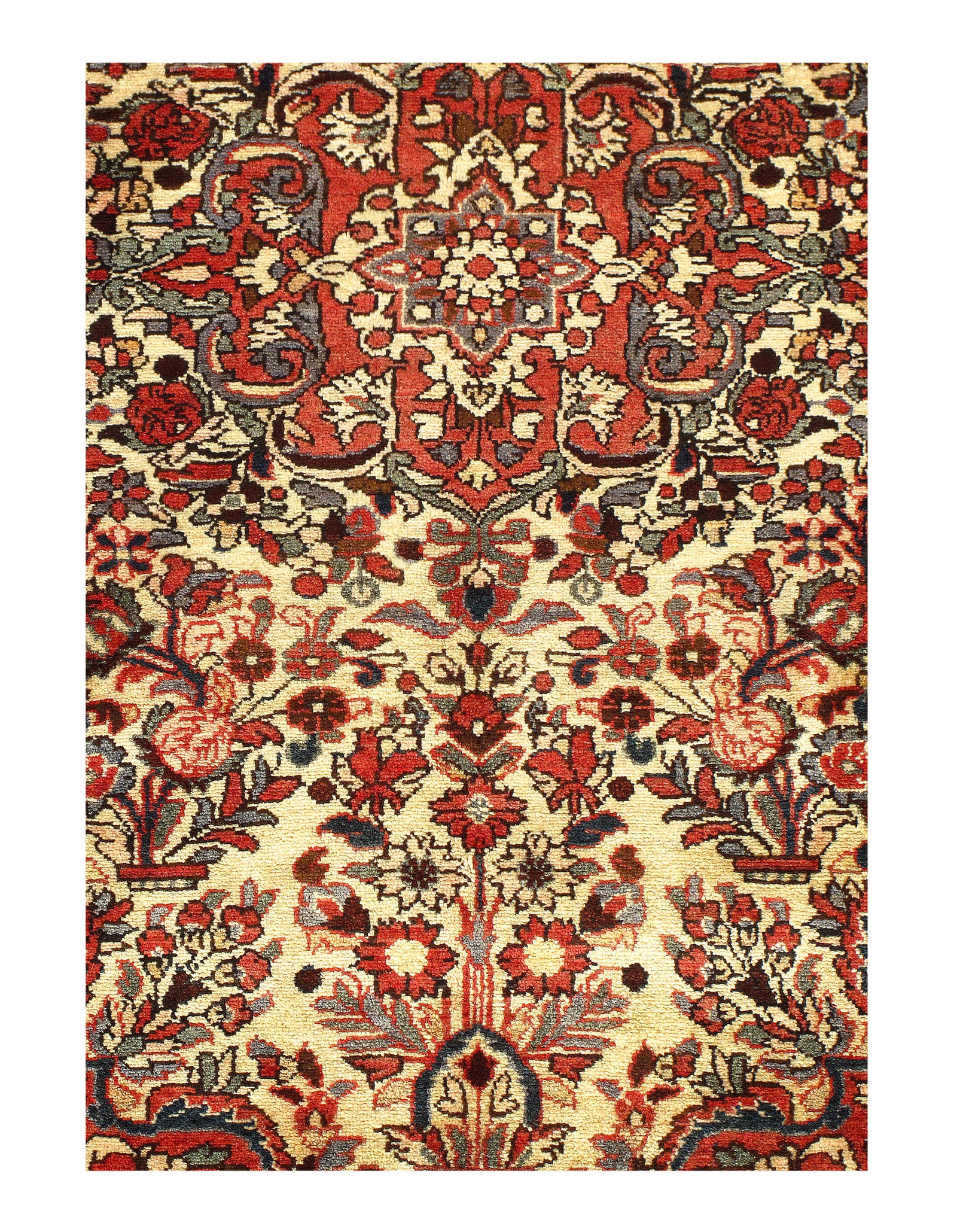Antique Persian Sarouk - 4'8" x 6'10": Antique Persian Sarouk - 4'8" x 6'10" - Circa 1930, Sarouk, Hand-Knotted, Lamb's Wool, 300 -D10833- 862.This item is part of our fine auction collection which includes many fine home accessories inclu
