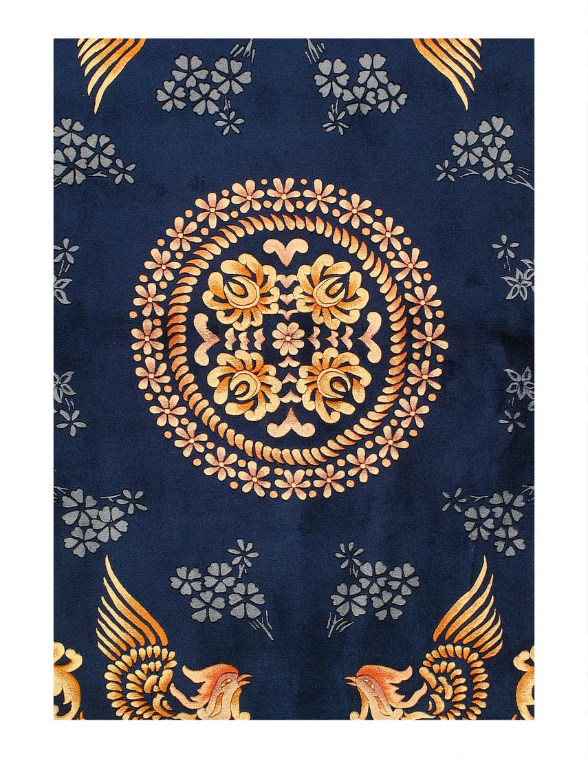 Fine Hand Knotted Vintage chinese peking rug 7'11'' X 10'3'' (1 of 15)