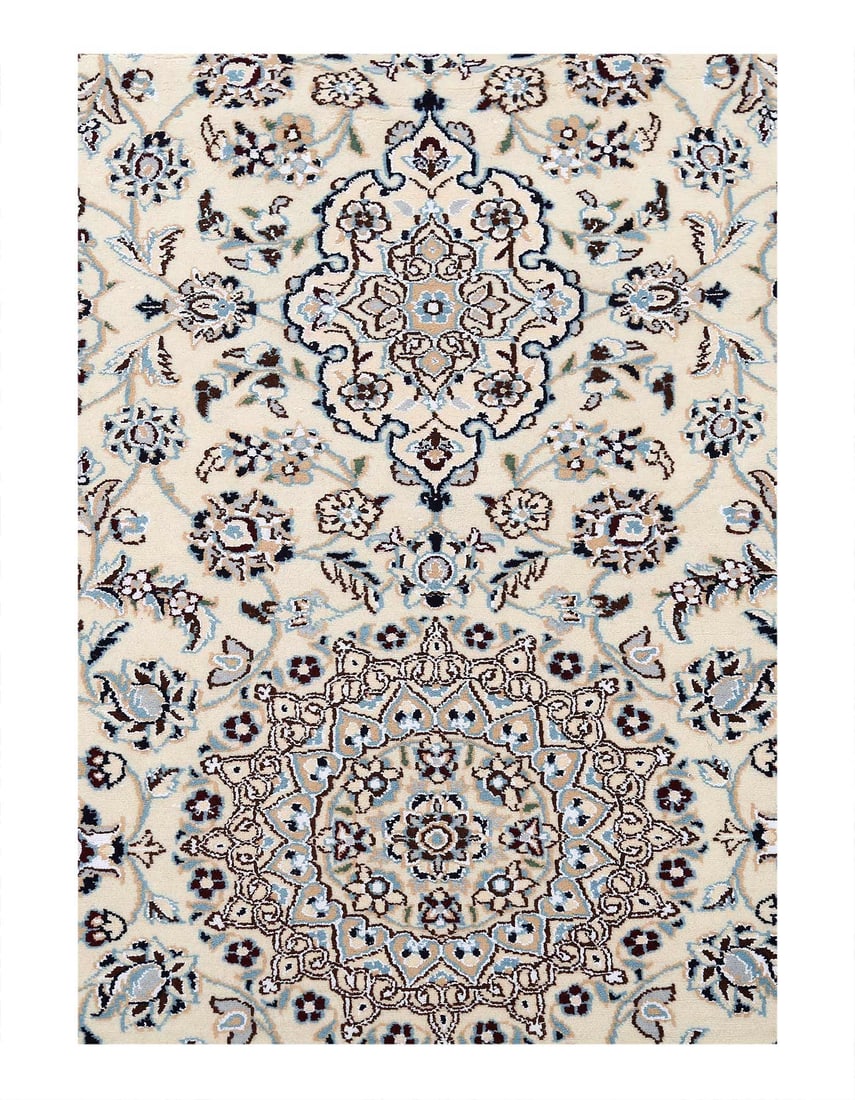 Fine Hand knotted Silk & wool nain Runner 3'X 13': Fine Hand knotted Silk & wool nain Runner 3'X 13' - NEW, Nain, Hand-Knotted, Wool & Silk, 300 -D13590- 862.This item is part of our fine auction collection which includes many fine home accessories in