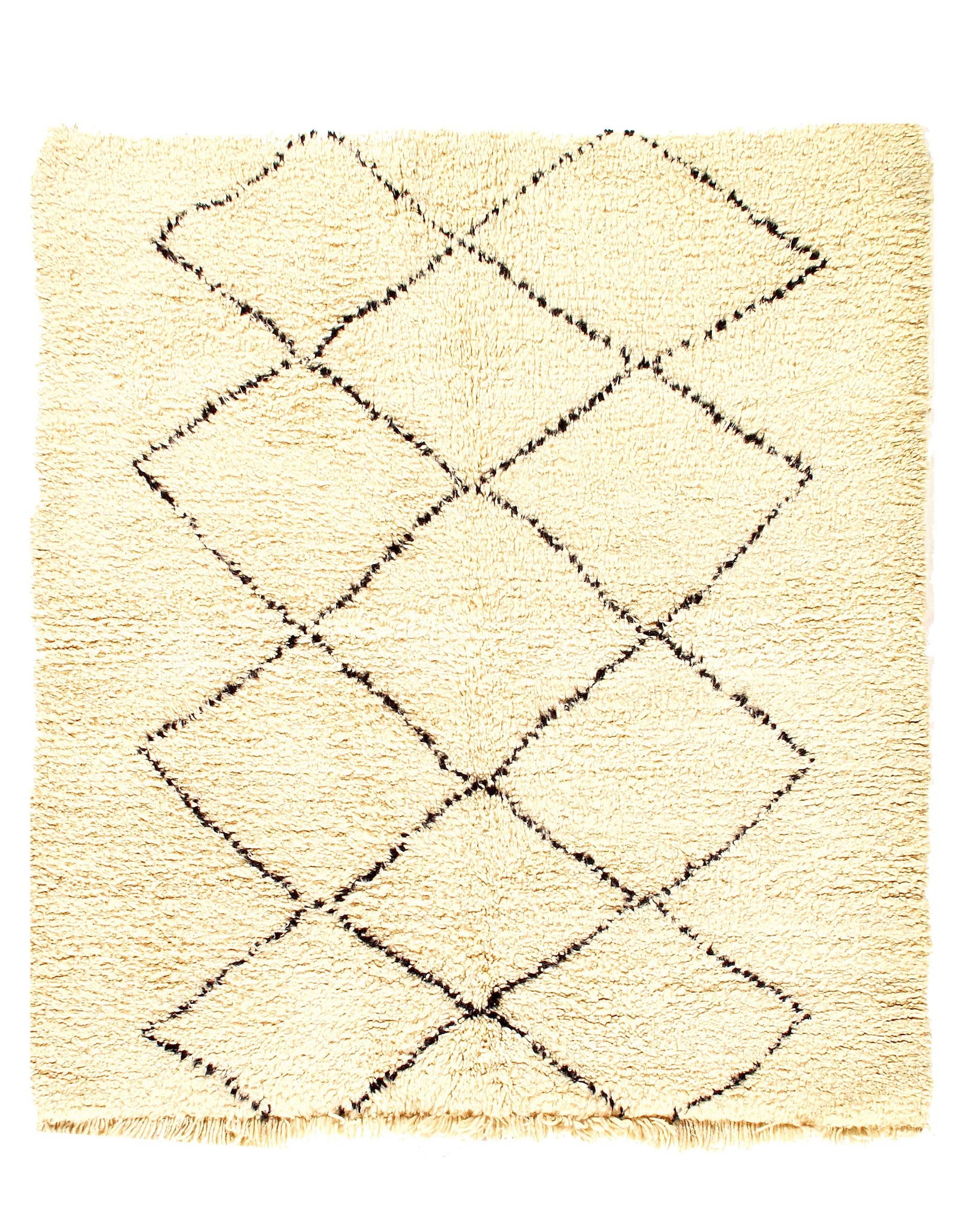 Fine Hand Knotted Vintage Moroccon rug 5'6'' X 6': Fine Hand Knotted Vintage Moroccon rug 5'6'' X 6' - Circa 1970, Moroccan, Hand-Knotted, Lamb's Wool, 300 -D11848- 862.This item is part of our fine auction collection which includes many fine home acc