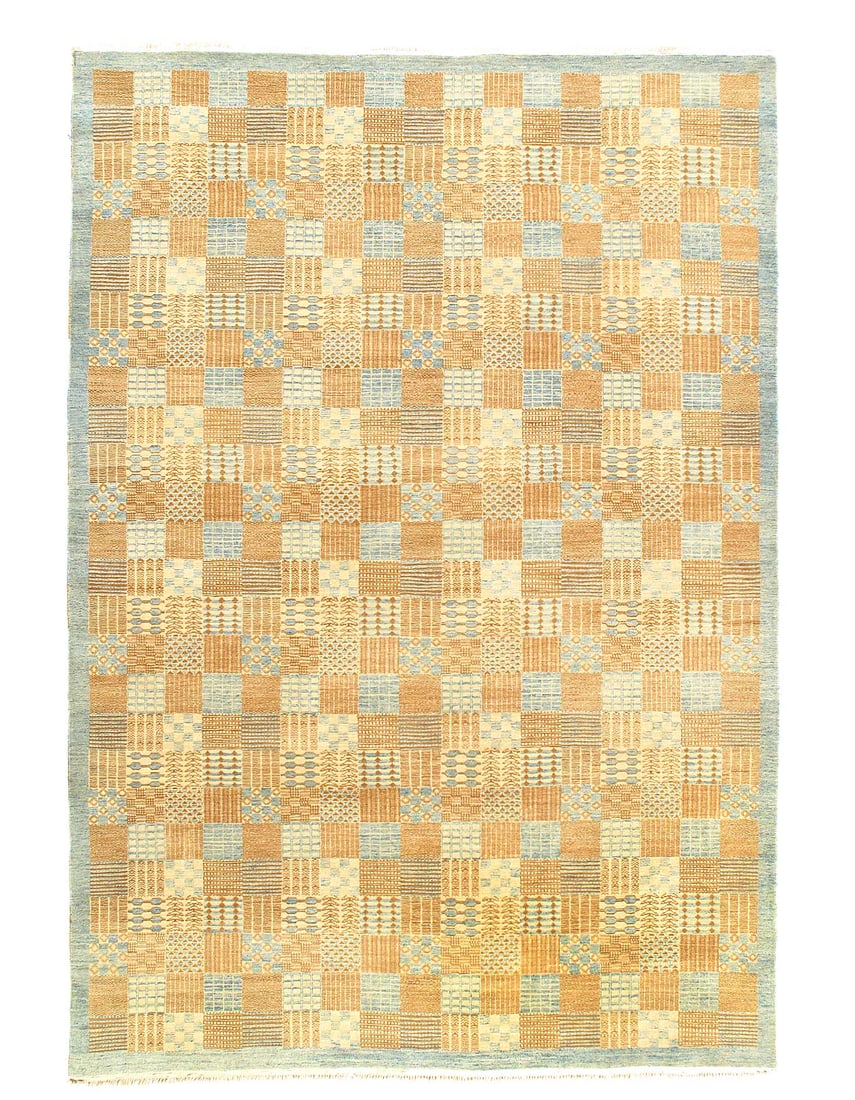 Hand-Knotted Modern Area Rug - 6'2" x 9': Hand-Knotted Modern Area Rug - 6'2" x 9' - New, Modern & Contemporary, Hand-Knotted, Wool, 300 -D03746- 862.This item is part of our fine auction collection which includes many fine home accessories i