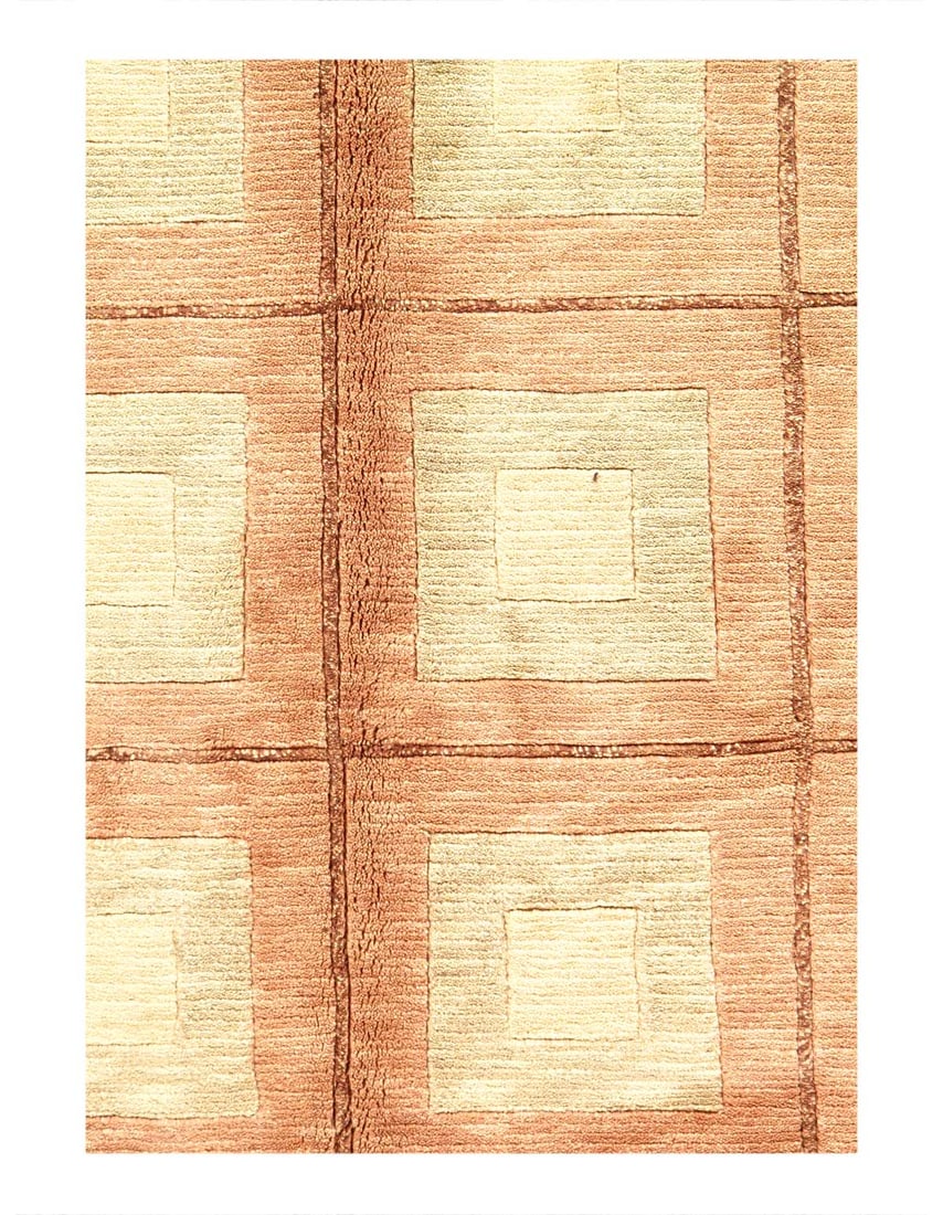 Fine Hand Knotted Tabatian rug 9'x 12': Fine Hand Knotted Tabatian rug 9'x 12' - NEW, Modern, Hand-Knotted, Lamb's Wool, 300 -23753- 862.This item is part of our fine auction collection which includes many fine home accessories including an