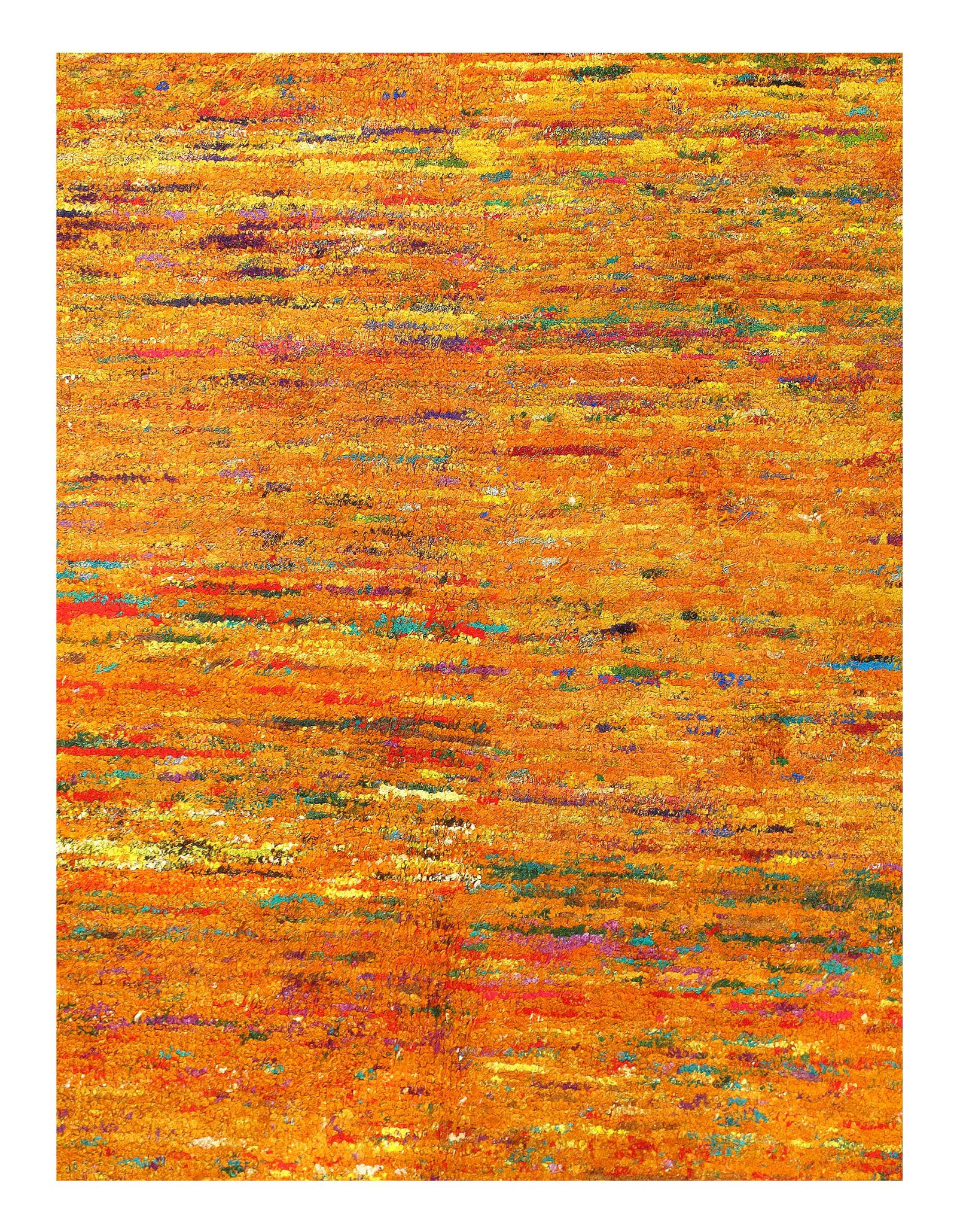 Gold Color Fine Hand Knotted Modern Rug 9'2'' X 12': Gold Color Fine Hand Knotted Modern Rug 9'2'' X 12' - New, Modern, Hand-Knotted, sari Silk, 300 -D07976- 862.This item is part of our fine auction collection which includes many fine home accessories