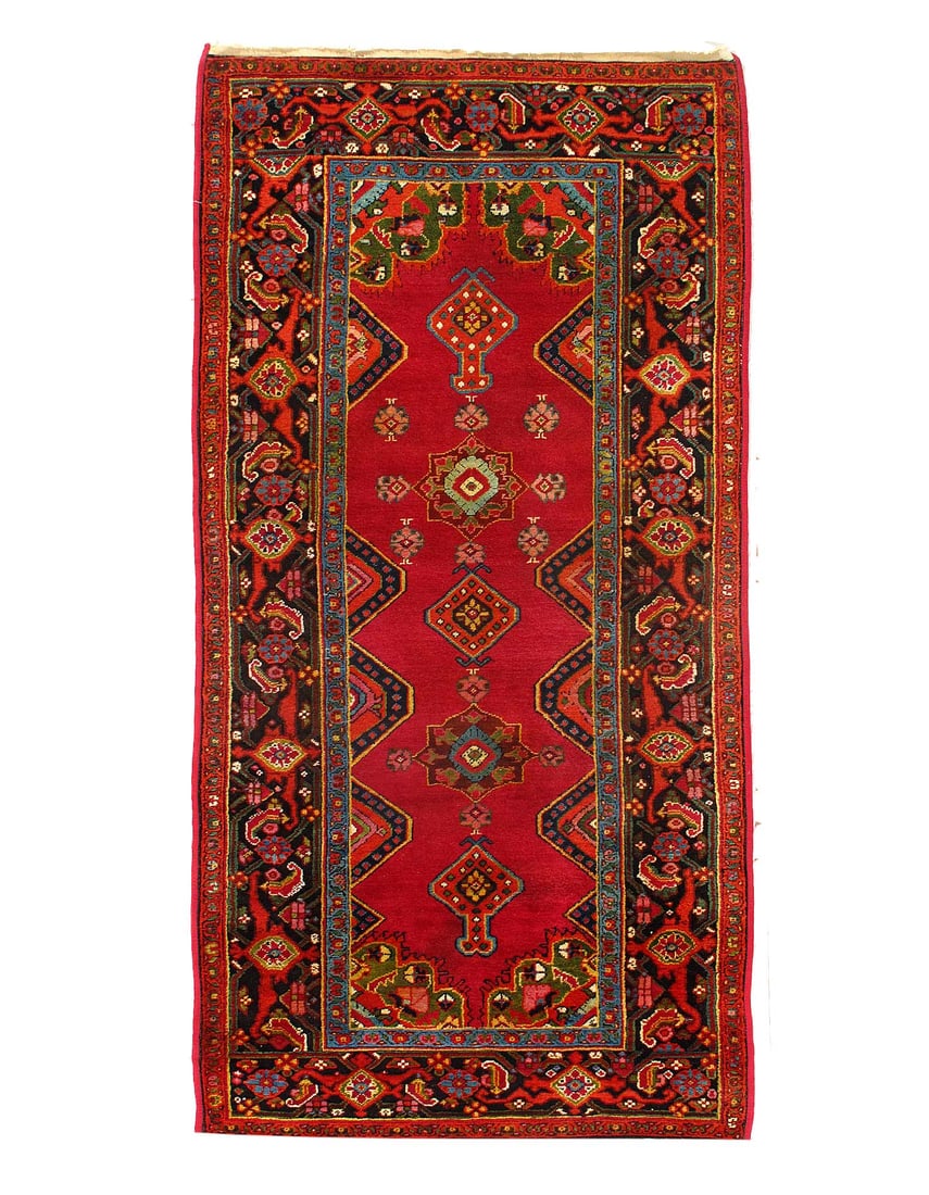 Rust Russian Antique Kazak 3'8"X 7'5" (1 of 4)