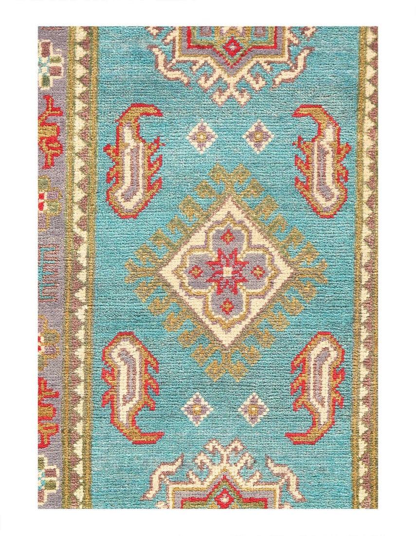 Fine Hand knotted Kazak Runner 2'X 6'1" (1 of 4)