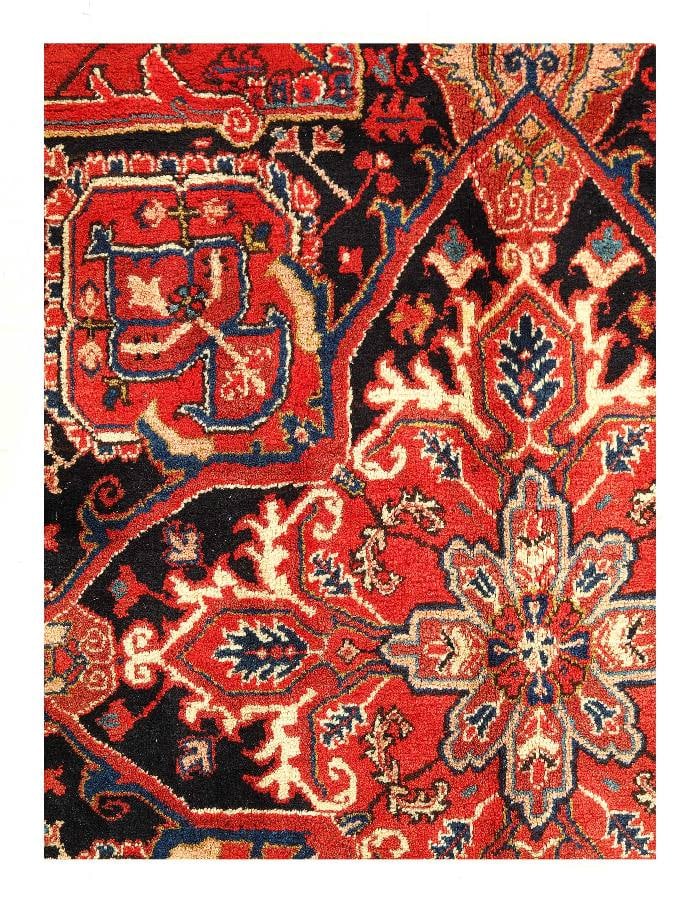 Fine Red Persian Heriz Rug 7'10" x 12' (1 of 4)