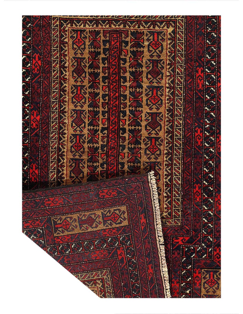 Afghan Baluch Rug 3'X 4'7" - 3
