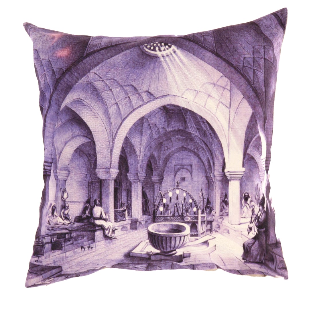 Persian Architecture Isfahan Throw Pillow 16' X 16': Persian Architecture Isfahan Throw Pillow 16' X 16' - New, Isfahan, N/A, Velvet Silk, 300 -IR 101- 862.This item is part of our fine auction collection which includes many fine home accessories includ