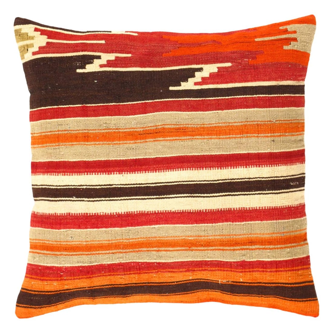 Vintage Hand Woven kilim Pillow 24'': Vintage Hand Woven kilim Pillow 24'' - New, Turkish, Hand-made, Flat Weave, 300 -K 173- 862.This item is part of our fine auction collection which includes many fine home accessories including antique