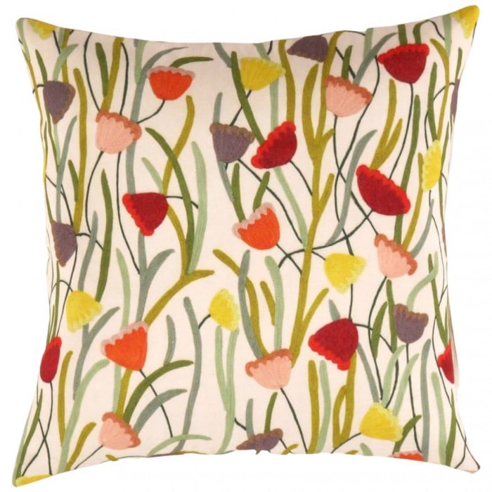 Turkish Fine Silk tropical Pillow 24": Turkish Fine Silk tropical Pillow 24" - New, English, Handmade , Pure Silk, 300 -PPS 56B- 862.This item is part of our fine auction collection which includes many fine home accessories including antiq