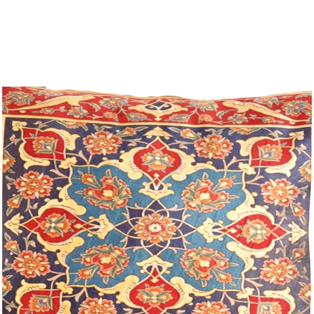 Persian Velvet Pillow 16'' X 24'': Persian Velvet Pillow 16'' X 24'' - New, Isfahan, N/A, Velvet Silk, 300 -TIR 221- 862.This item is part of our fine auction collection which includes many fine home accessories including antique rugs,