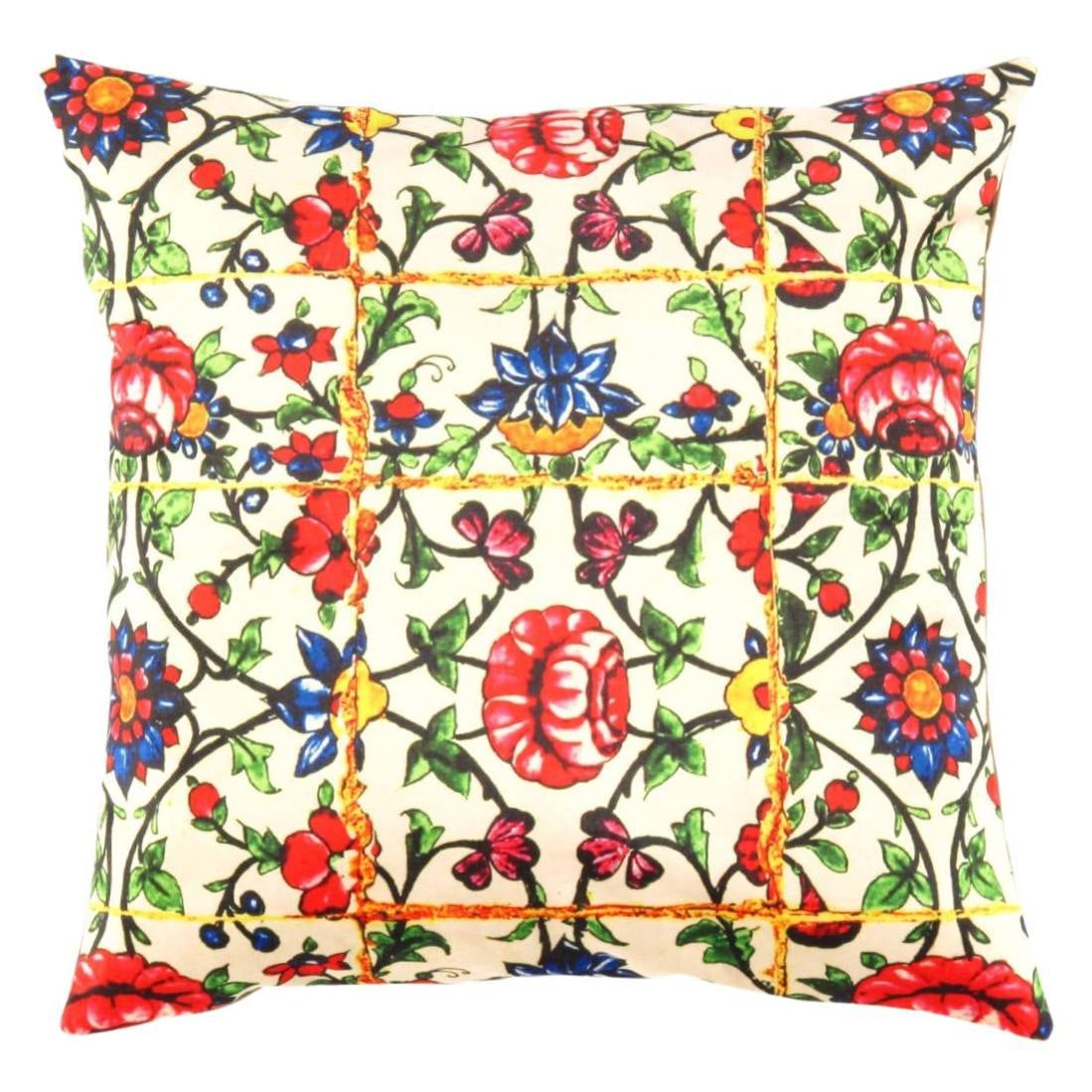 Persian Velvet Pillow 20'' X 20'': Persian Velvet Pillow 20'' X 20'' - New, Isfahan, N/A, Velvet Silk, 300 -TIR 238- 862.This item is part of our fine auction collection which includes many fine home accessories including antique rugs,