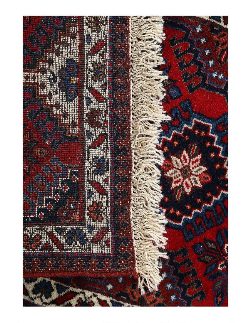 Fine Hand Hand Knotted Persian Yalameh runner 1'11"x 4'.9" - 3