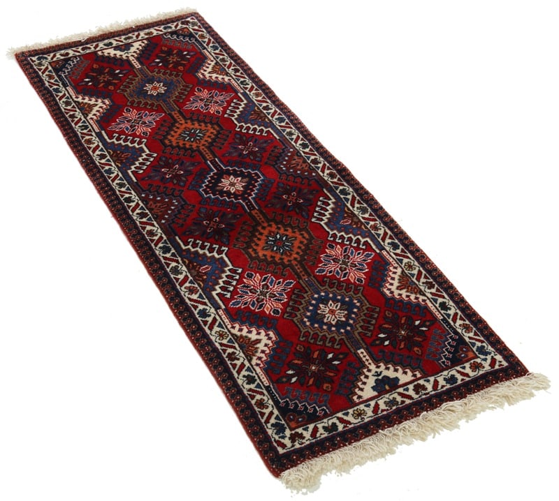 Fine Hand Hand Knotted Persian Yalameh runner 1'11"x 4'.9" - 4