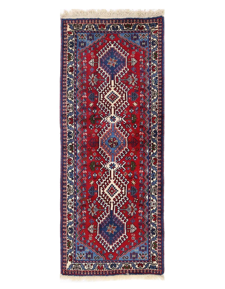 Fine Hand Hand Knotted Persian Yalameh runner 1'9"X 4'11": Fine Hand Hand Knotted Persian Yalameh runner 1'9"X 4'11" - New, Yalameh, Hand-Knotted, Lamb's Wool, 300 -D13629- 862.This item is part of our fine auction collection which includes many fine home acc