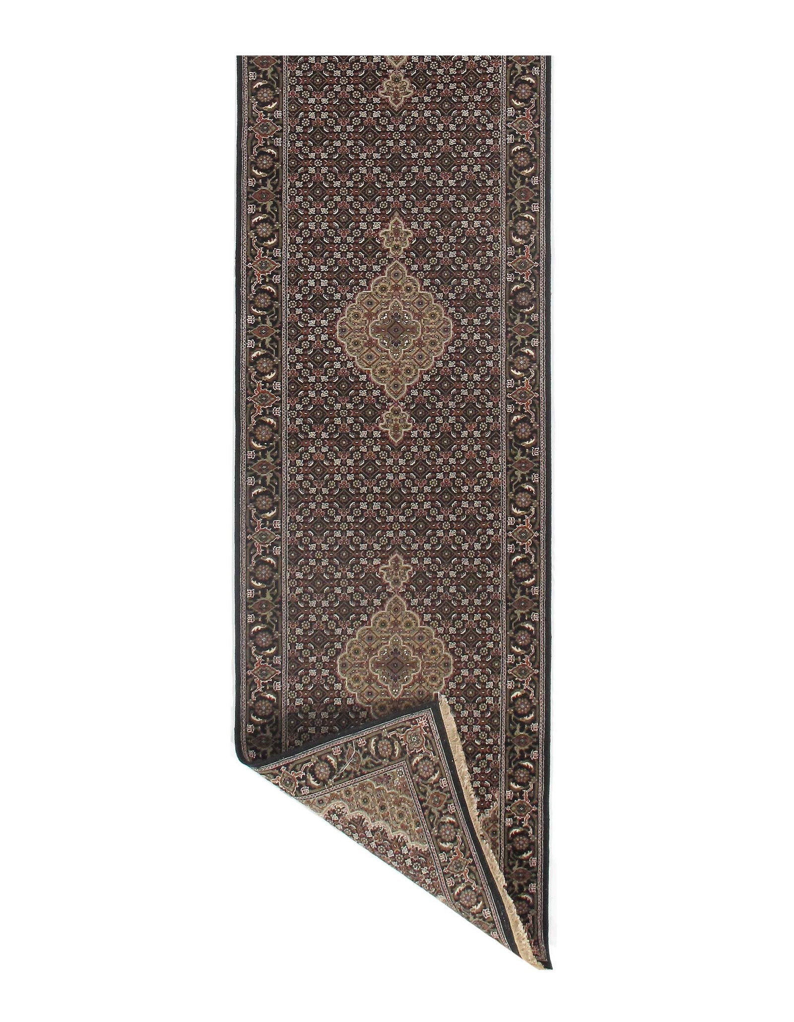 Black Tabriz Runner 2'5" X 10' - 3