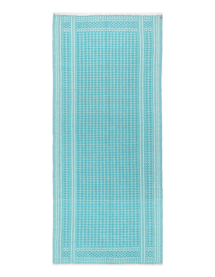 Reversible Persian cotton sumak hand woven rug 7'6'' X 17'11'' (1 of 5)