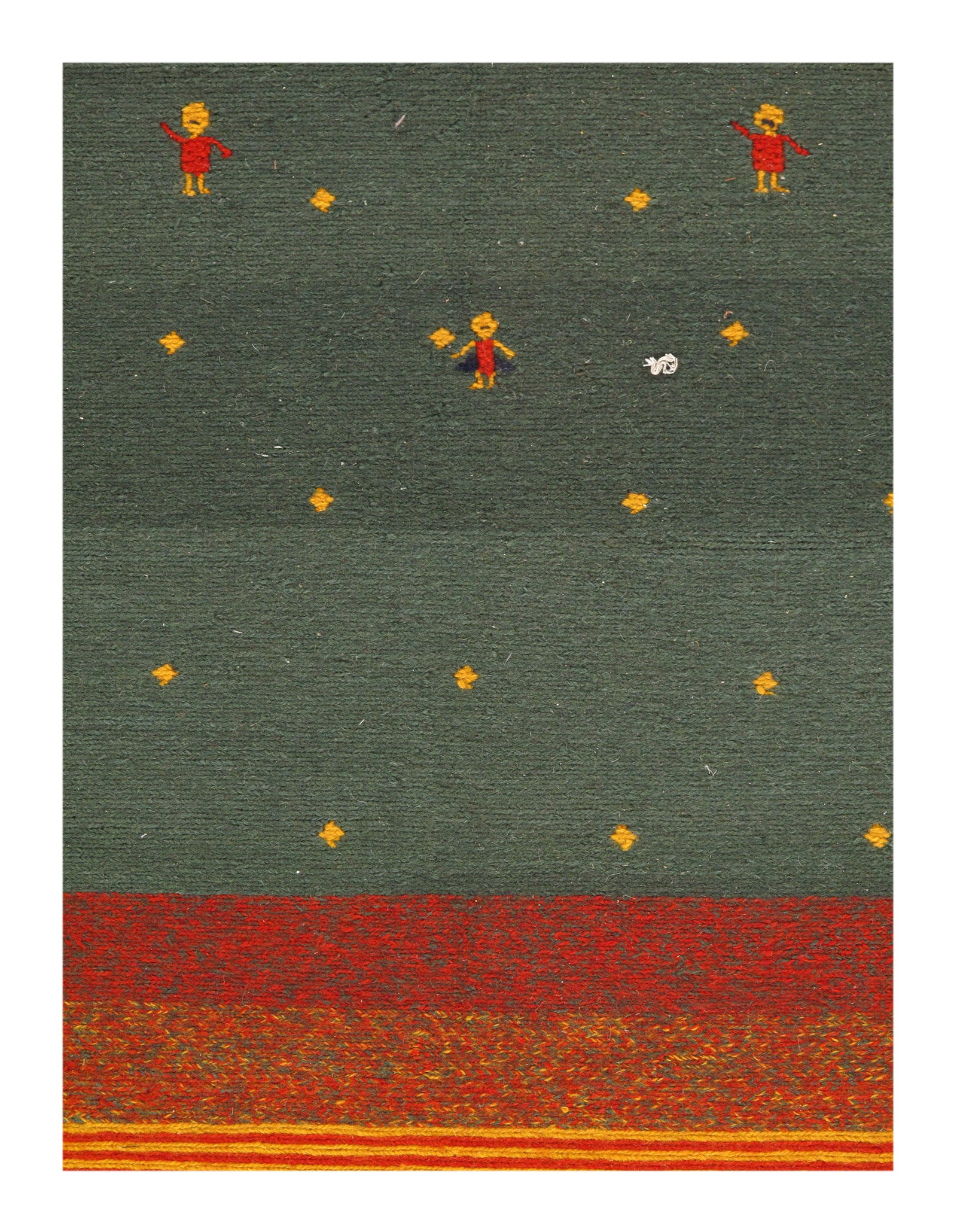 Multi color Flat Weave Sumak 5' X 8' - 2