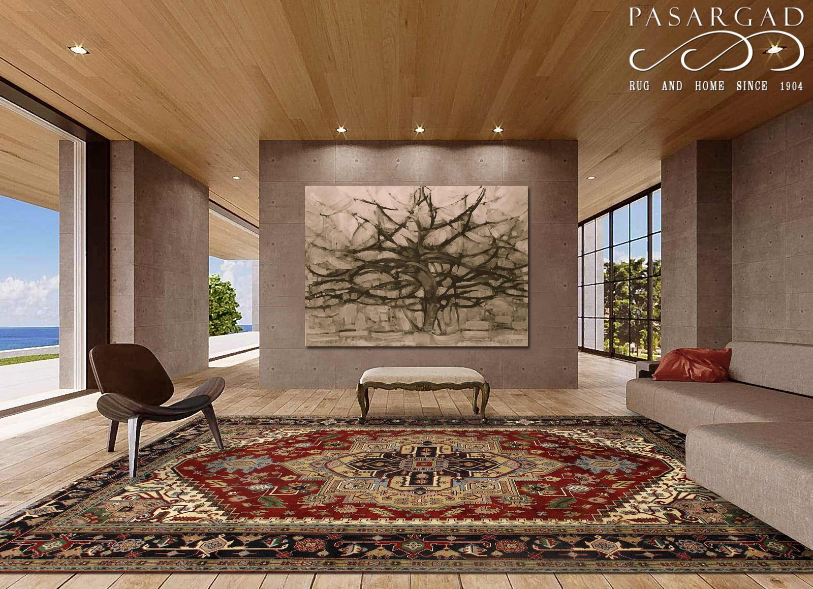 Serapi Design Hand-Knotted 9'11" X 13'7" - 4