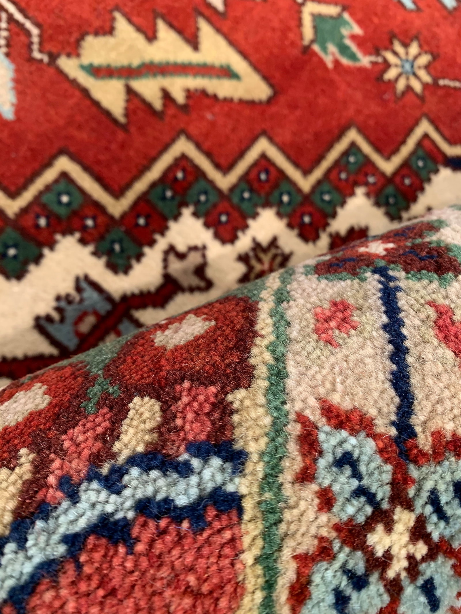 Rust Fine Hand-Knotted Serapi Design 9' X 12' - 7