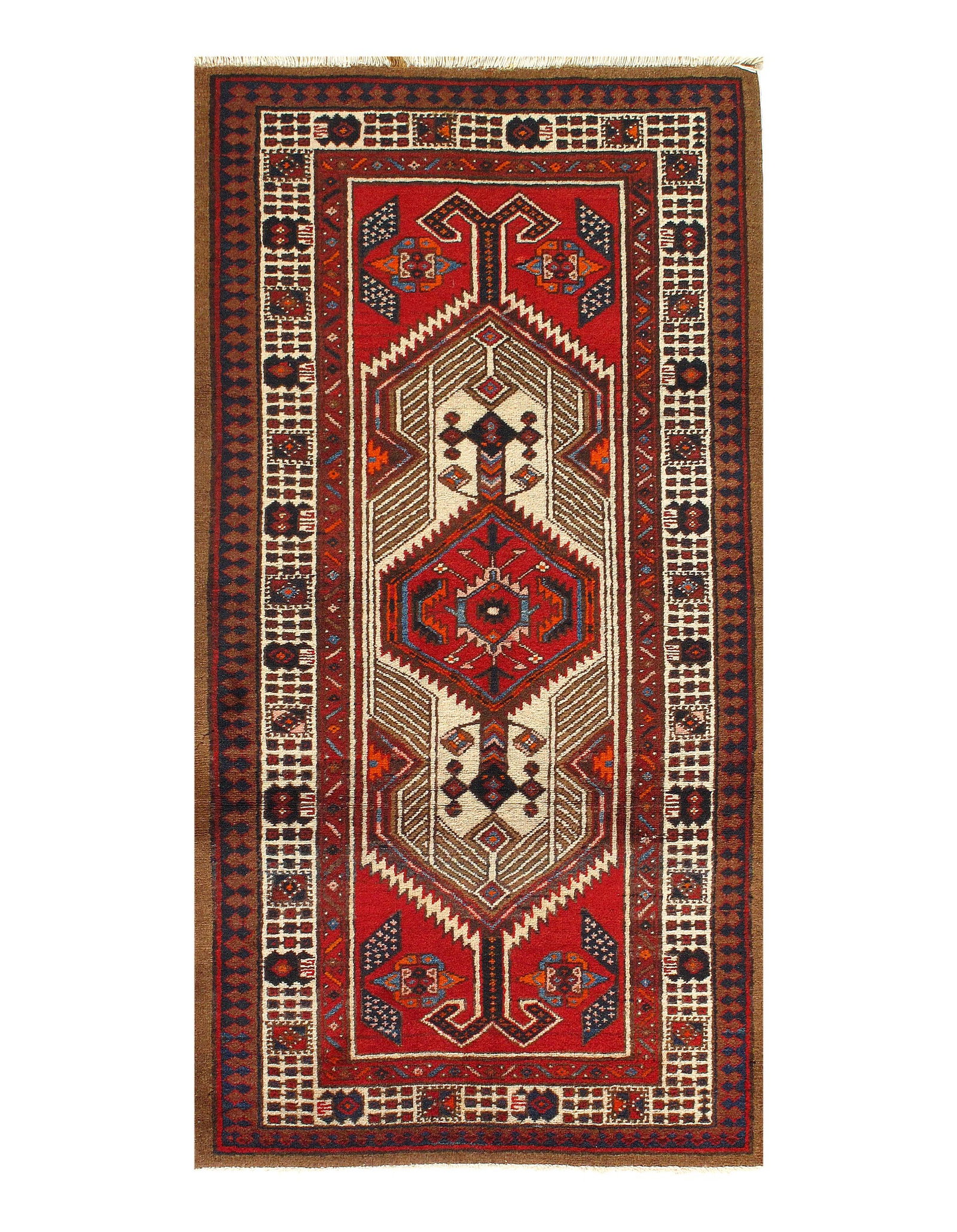 Red Persian Hand Knotted Serab Rug 3' X 5.7'': Red Persian Hand Knotted Serab Rug 3' X 5.7'' - Late 19th Century, Sarab, Hand-Knotted, Lamb's Wool, 300 -D03210- 862.This item is part of our fine auction collection which includes many fine home
