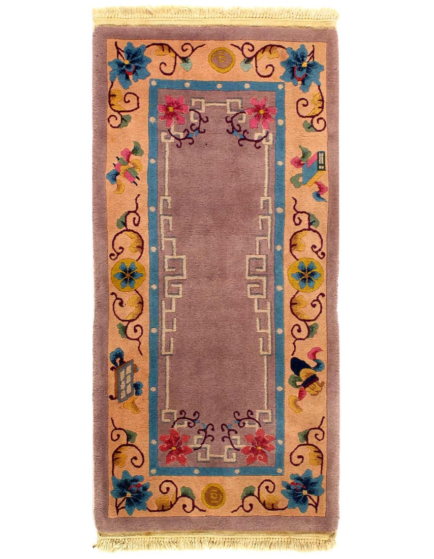 Antique Chinese Peking 2' X 4': Antique Chinese Peking 2' X 4' - 1920s, Peking, Hand-Knotted, Lamb's Wool, 300 -D14456- 862.This item is part of our fine auction collection which includes many fine home accessories including