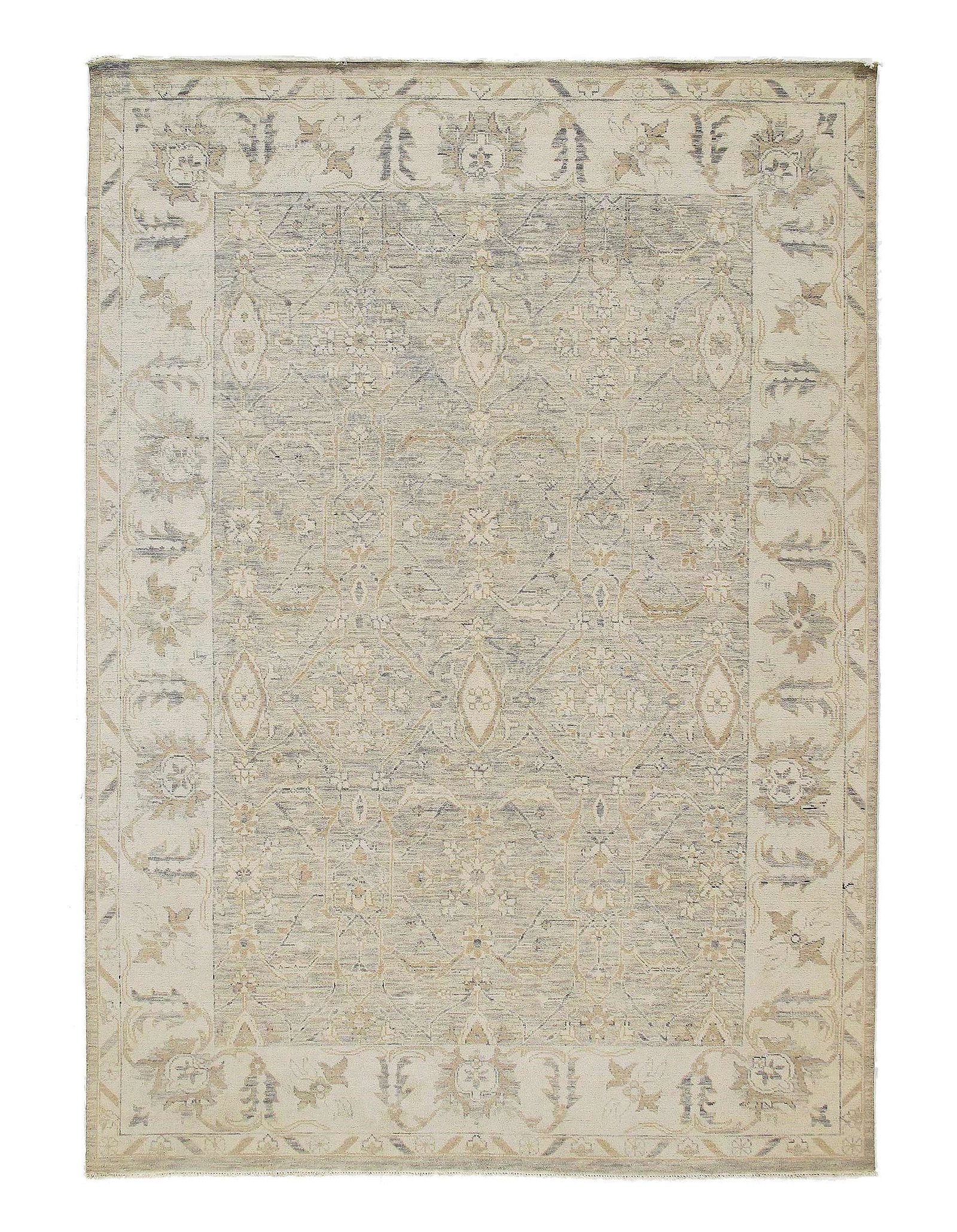 Fine Hand Knotted Oushak design 10 X 14' (1 of 4)