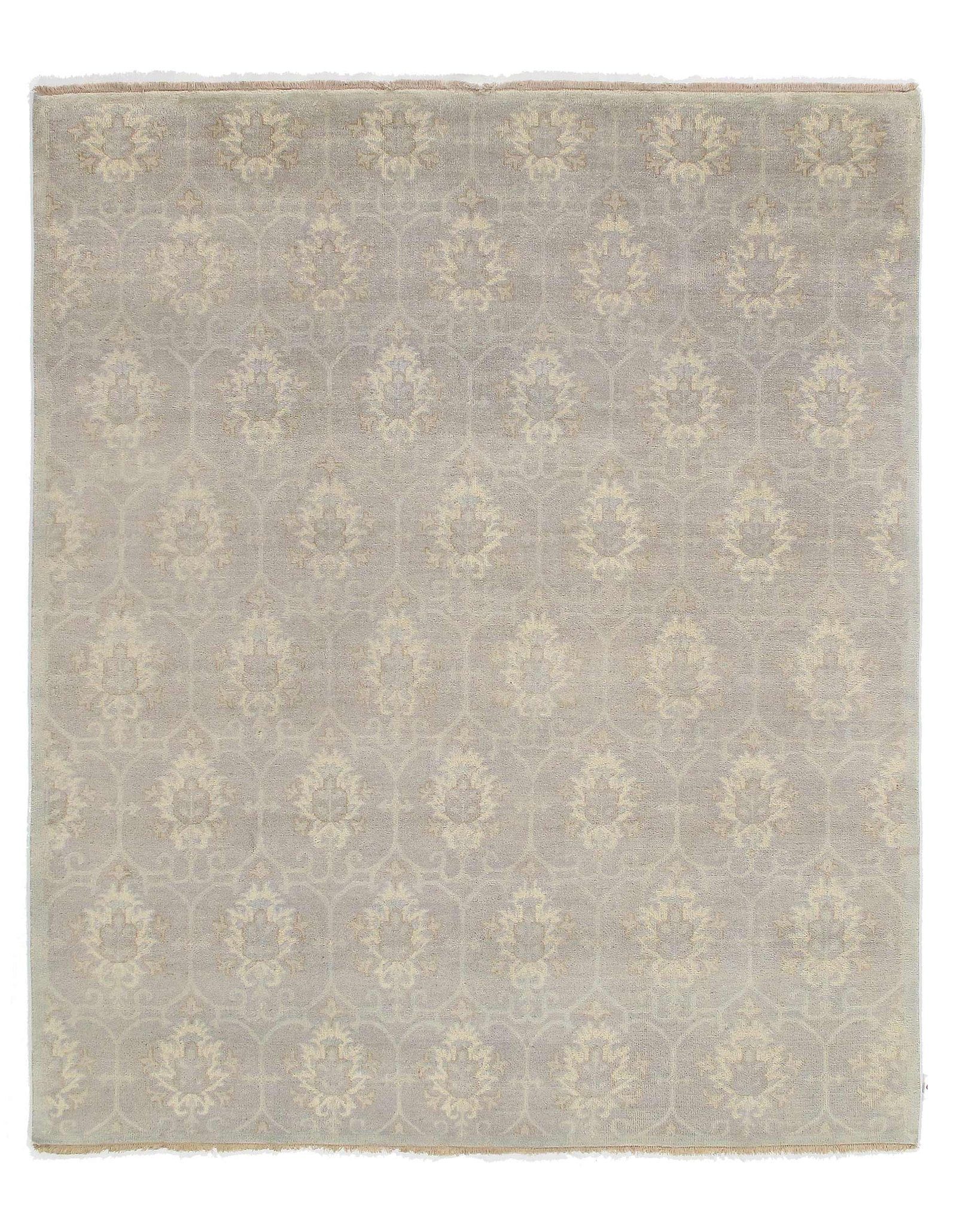 Gray Color Fine Hand Knotted Oushak 8' X 10': Gray Color Fine Hand Knotted Oushak 8' X 10' - New, Oushak, Hand-Knotted, Lamb's Wool, 300 -D09160- 862.This item is part of our fine auction collection which includes many fine home accessories