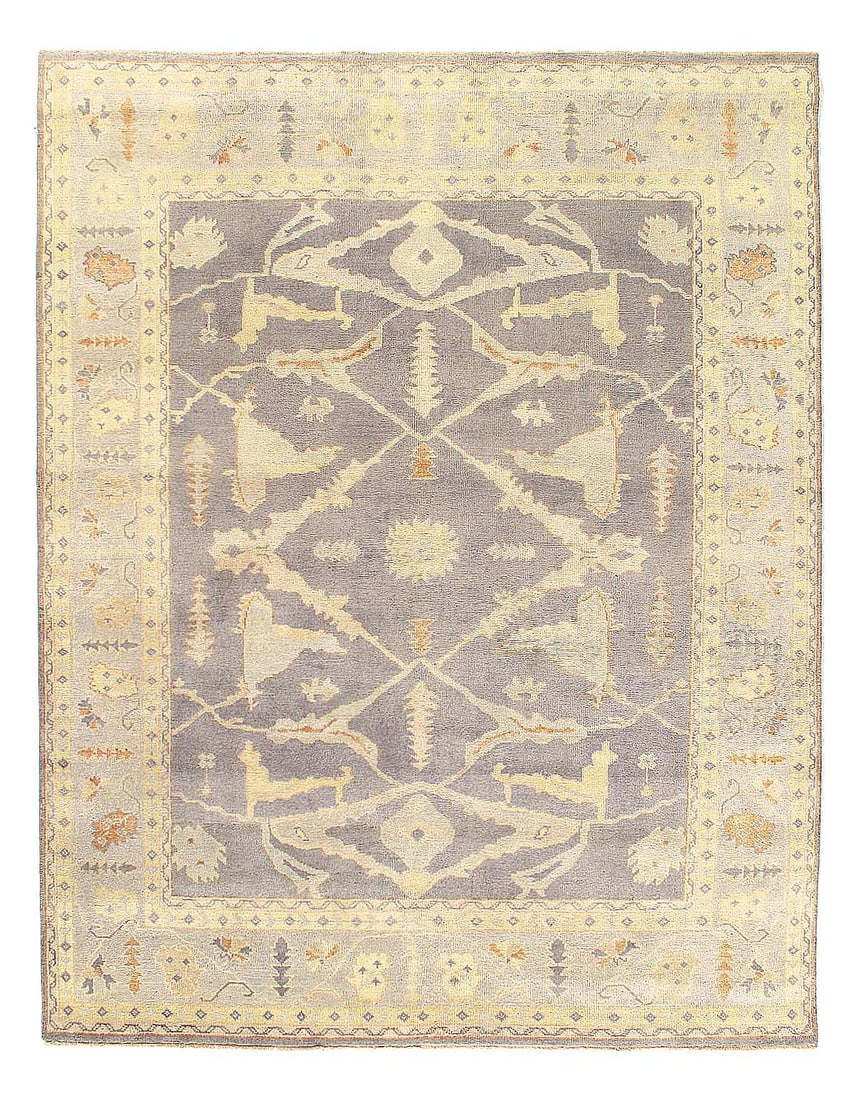 Gray Color Fine hand knotted Oushak rug 7'9'' X 9' (1 of 4)
