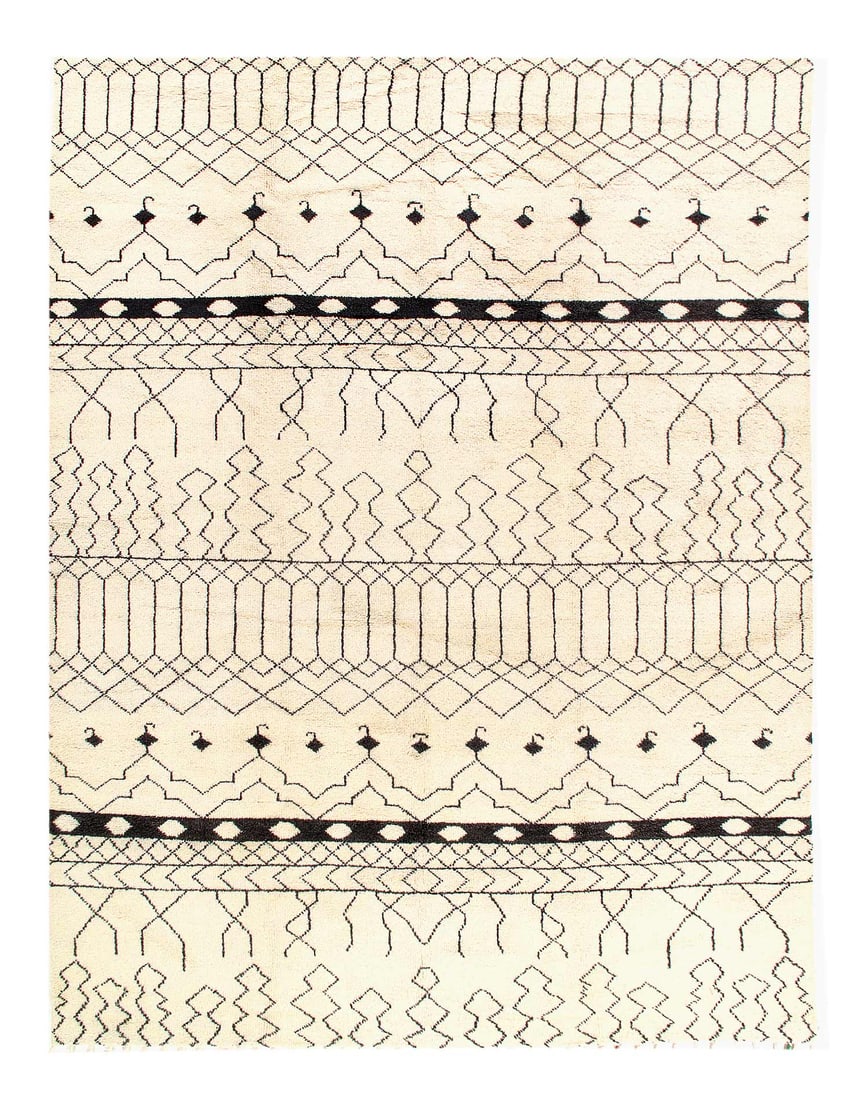 Moroccan Design Hand-Knotted Rug 9' X 12'1'' (1 of 3)