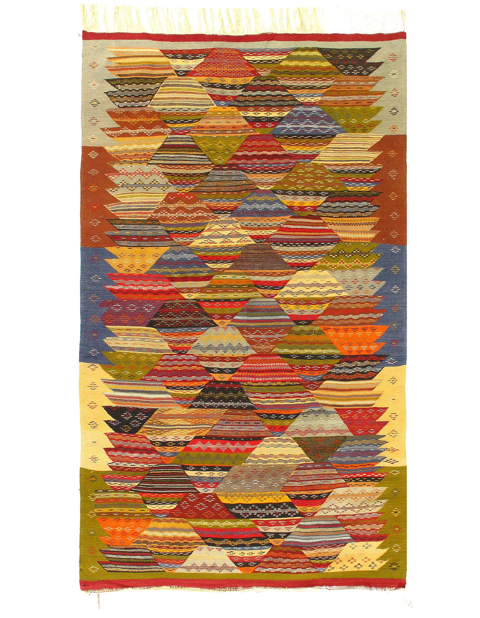 Fine Hand Knotted Flat Weave Moroccan 4'11'' X 7'9'' (1 of 4)