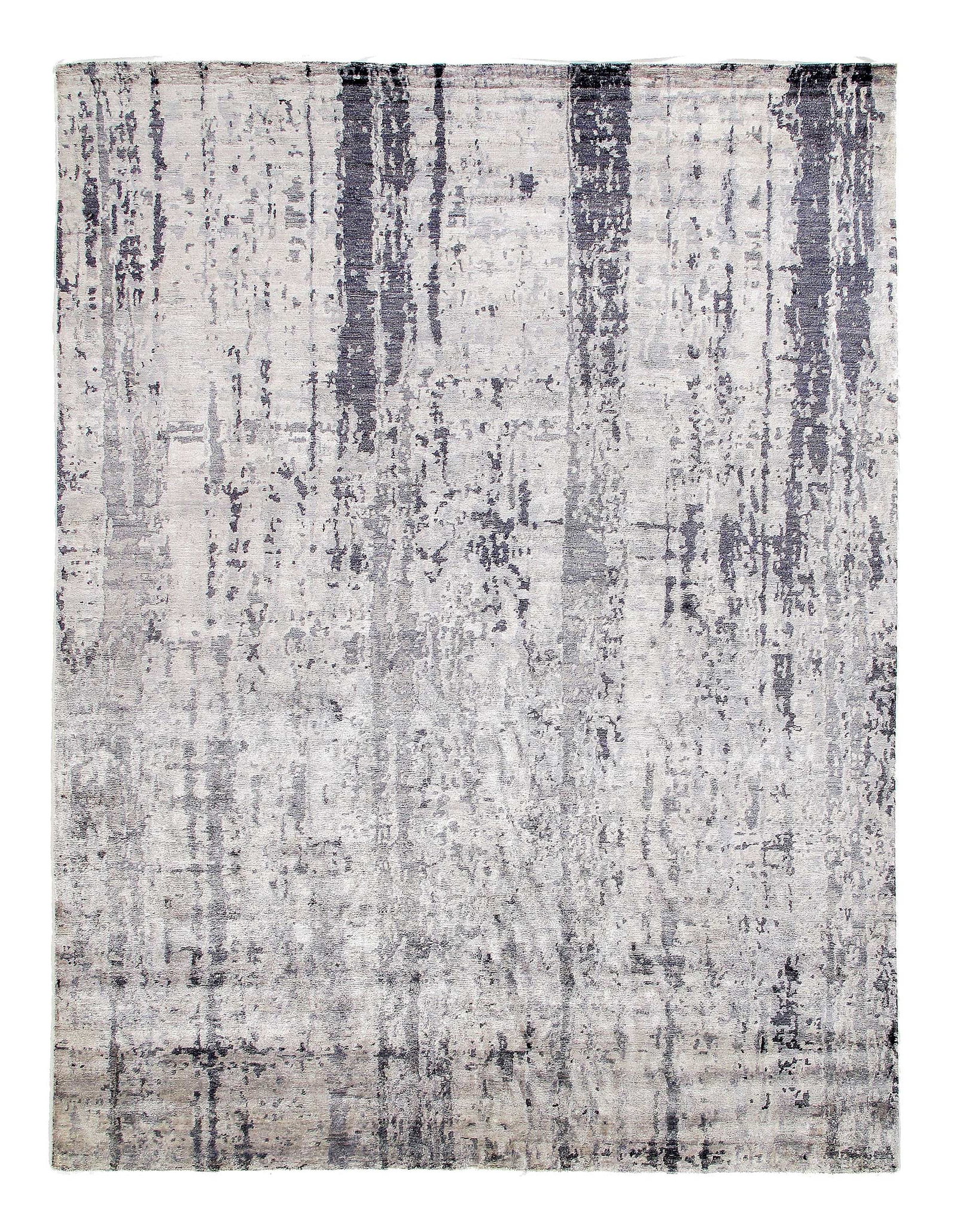 Gray Hand Knotted Modern Rug 9'1'' X 12' (1 of 3)
