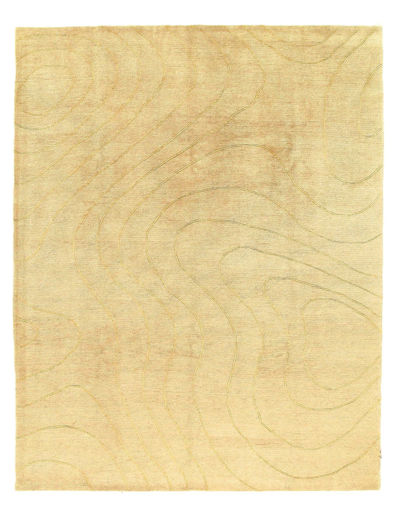 Ivory Fine Hand Knotted Modern Rug 8' X 10': Ivory Fine Hand Knotted Modern Rug 8' X 10' - New, Modern, Hand-Knotted, Lamb's Wool, 300 -31349- 862.This item is part of our fine auction collection which includes many fine home accessories includi