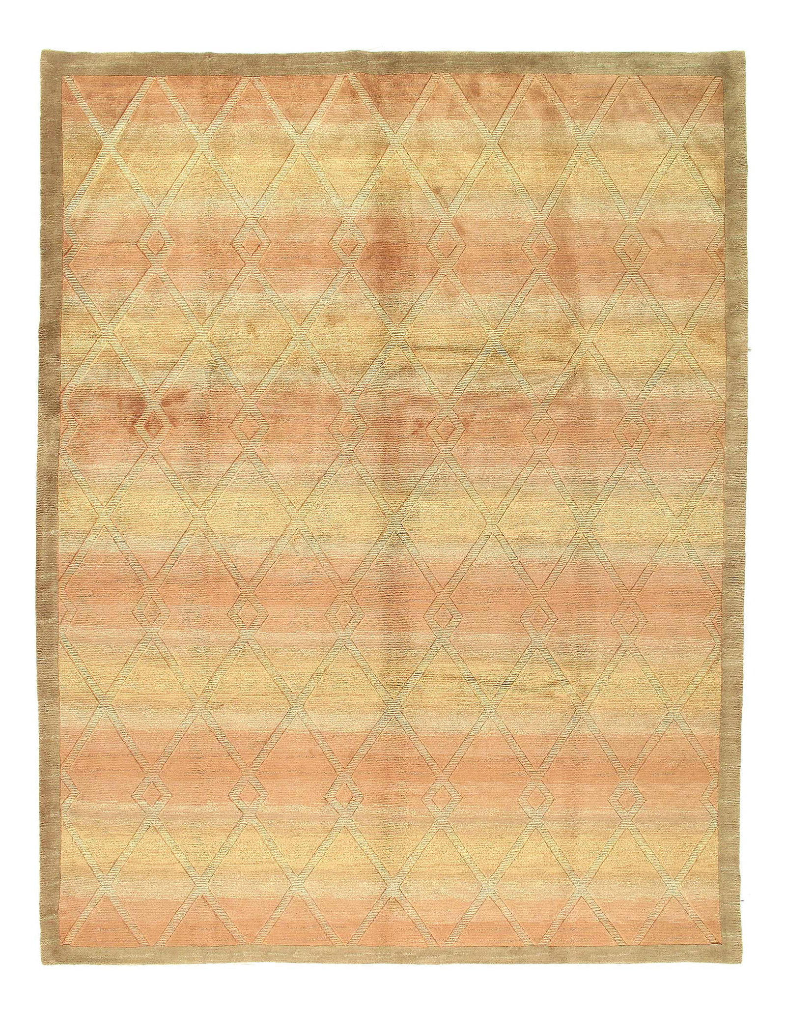 Fine Hand Knotted Modern rug 9'3'' X 12'1'' (1 of 4)