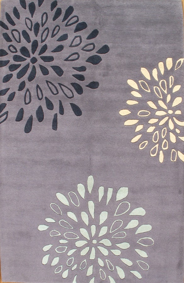 Gray HandTufted Modern Rug 8' X 10': Gray HandTufted Modern Rug 8' X 10' - New, Modern, Hand-Tufted, Lamb's Wool, 300 -D04014- 862.This item is part of our fine auction collection which includes many fine home accessories including antiq