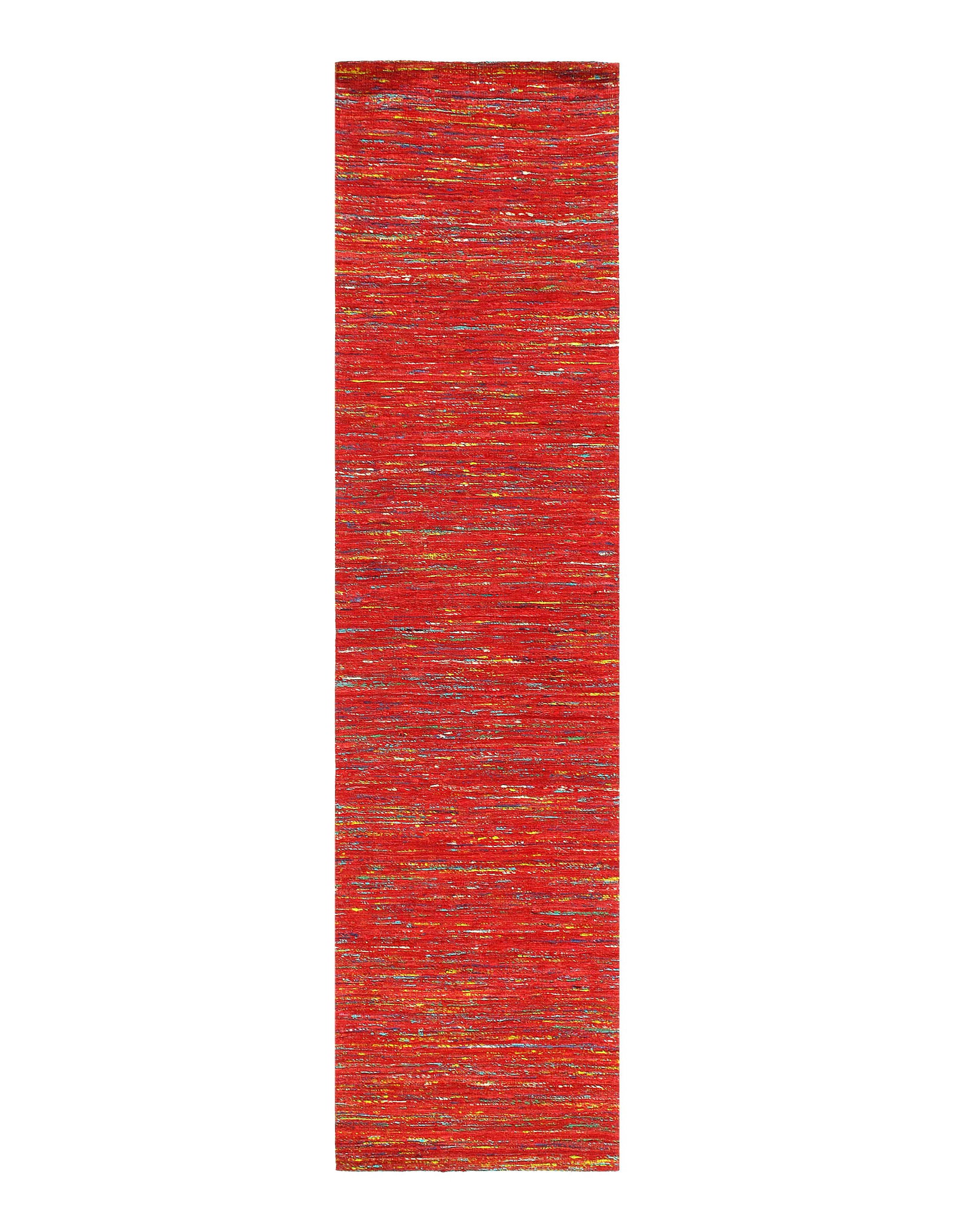 Red Sari-Silk Modern Flat Weave Runner 2'4'' X 10: Red Sari-Silk Modern Flat Weave Runner 2'4'' X 10 - NEW, Modern, Hand-Tufted, Flat Weave, 300 -D10652- 862.This item is part of our fine auction collection which includes many fine home accessories in