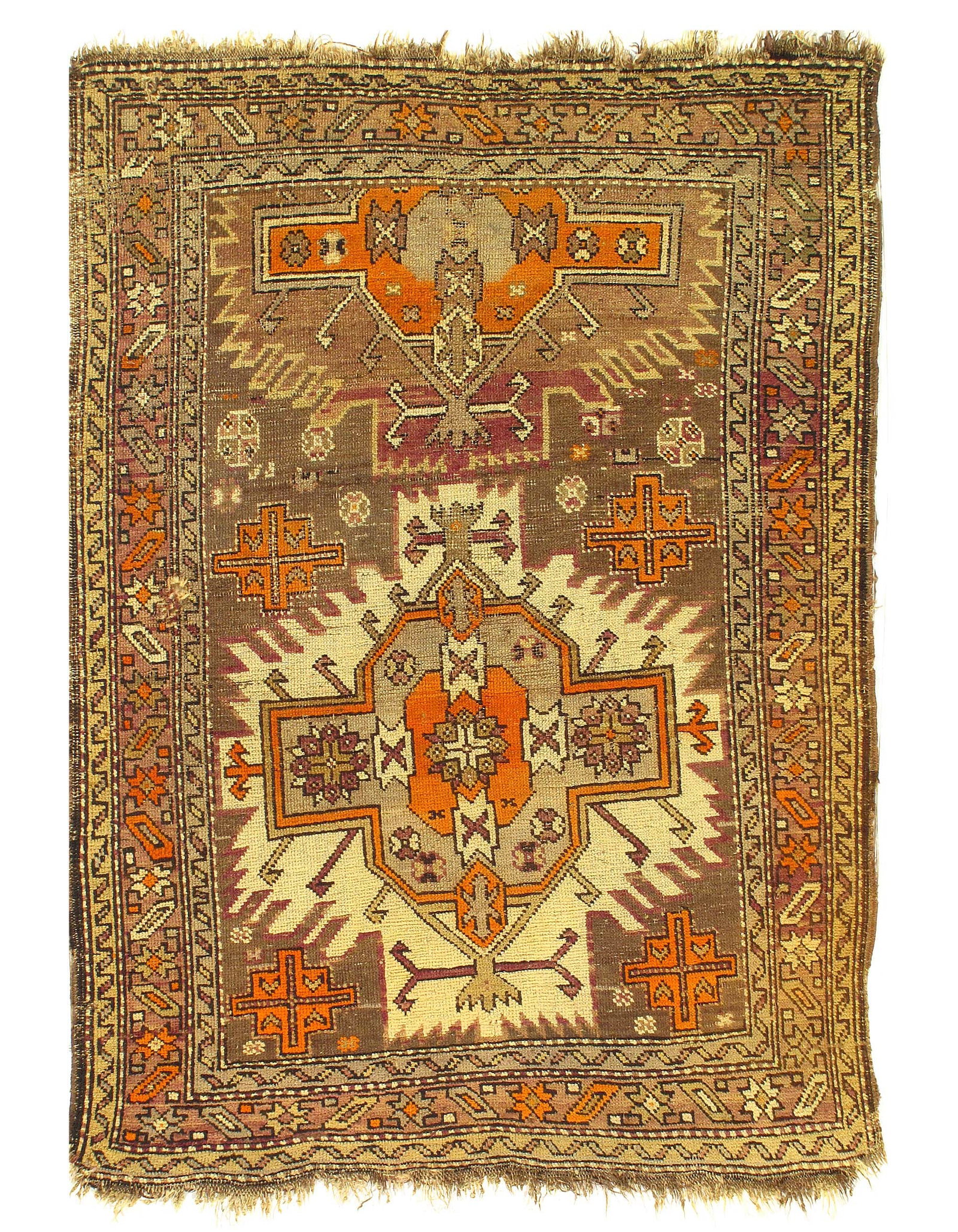 Fine Antique Caucasian Kazak 3'4'' x 5'6'' (1 of 3)