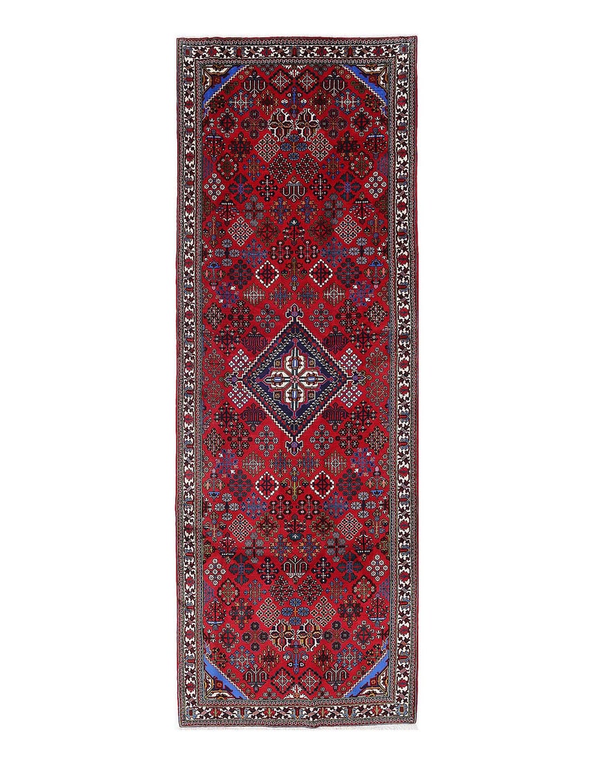 Fine Hand knotted Persian Joshaghan runner 4'4'' X 13'2'' (1 of 4)