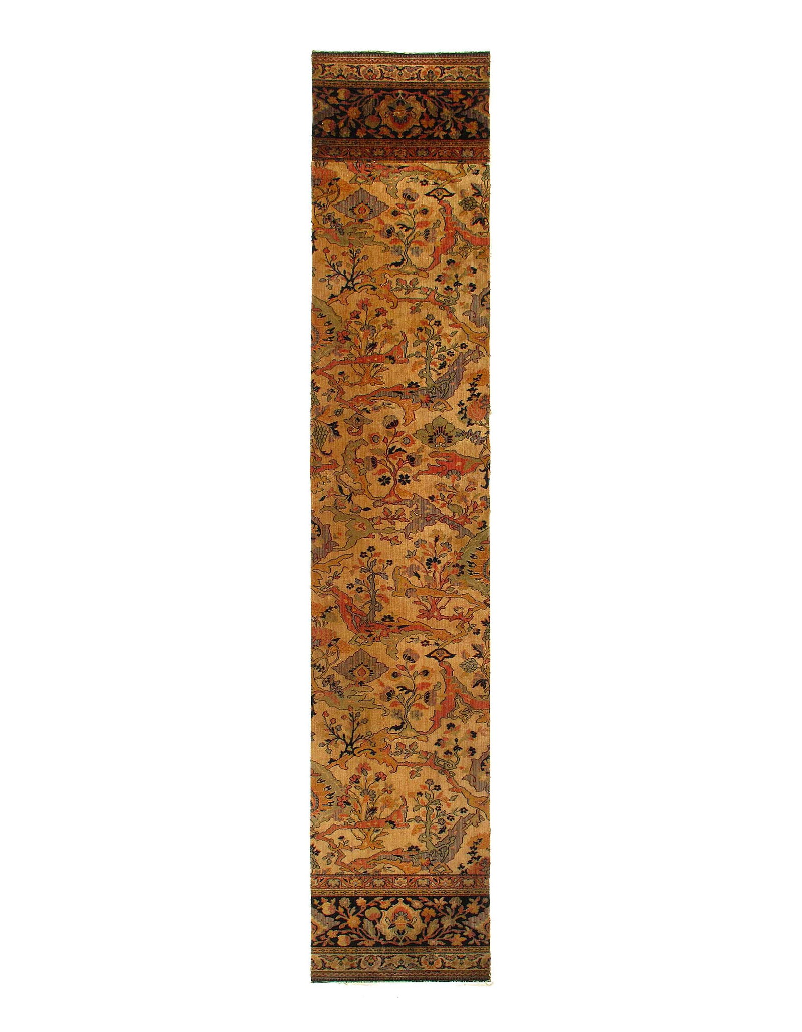 Fine Machine Made Vintage Isfahan design runner 2'3'' X 12'3'' (1 of 4)