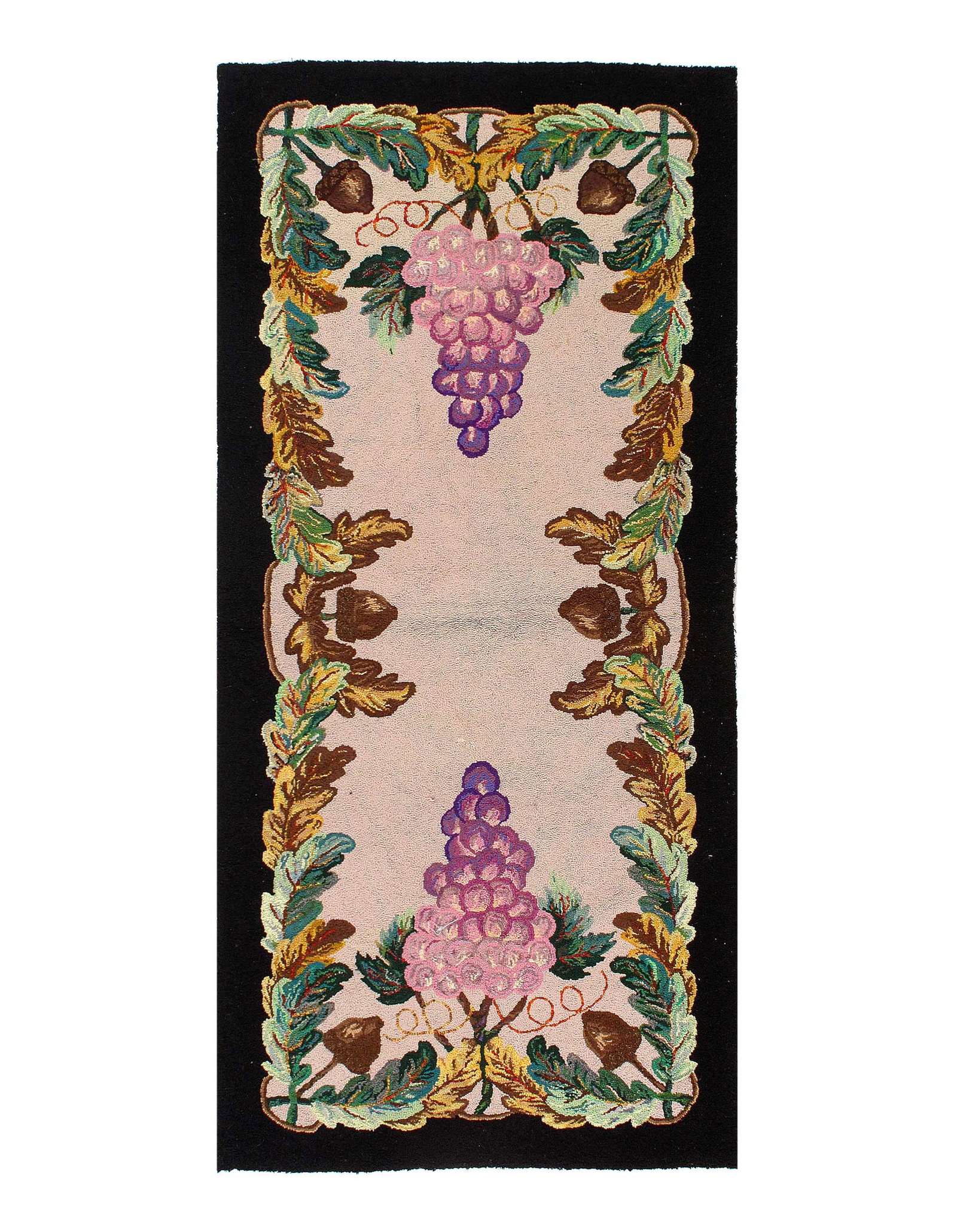 Antique American Hook Rug 3' X 6'6'': Antique American Hook Rug 3' X 6'6'' - Circa 1920, Hooked Rug, Hand-Knotted, Lamb's Wool, 300 -D11520- 862.This item is part of our fine auction collection which includes many fine home accessories in