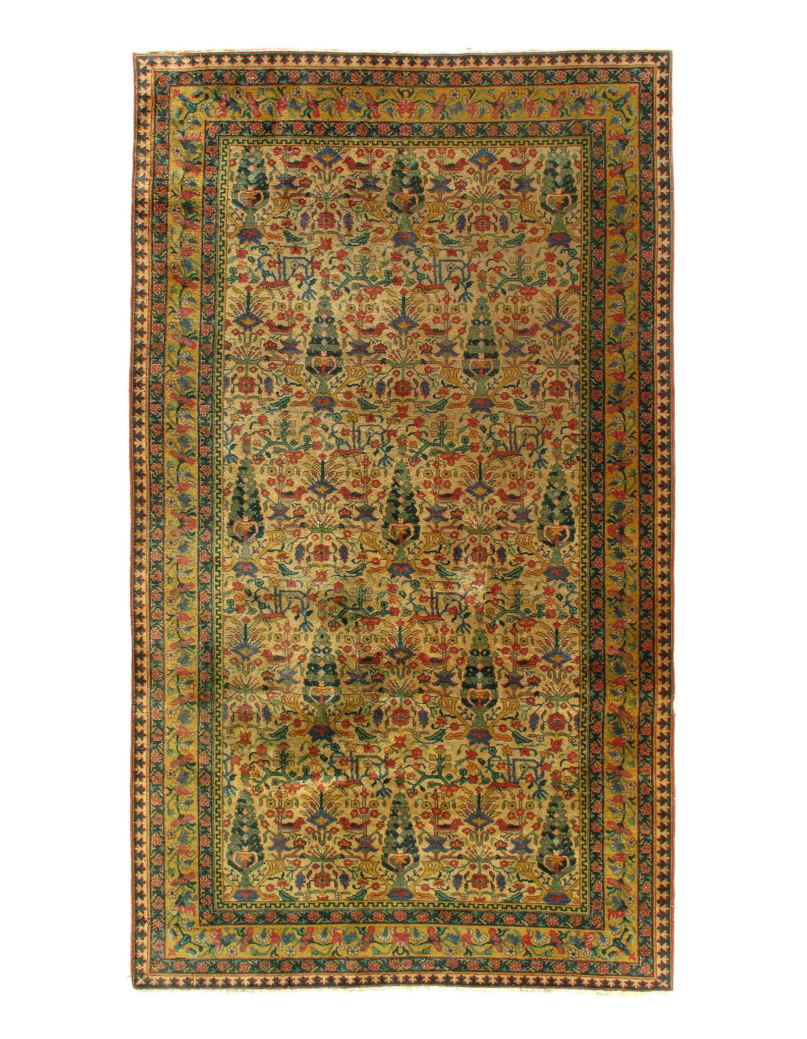 Fine Hand Knotted Turkish Hereke rug 5' X 9' (1 of 11)