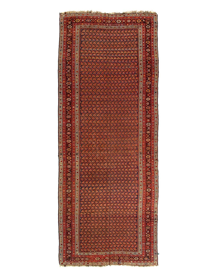 Navy Blue Persian antique Hamadan Rug 6'x 15': Navy Blue Persian antique Hamadan Rug 6'x 15' - CIRCA 1920, Hamadan, Hand-Knotted, Lamb's Wool, 300 -52734- 862.This item is part of our fine auction collection which includes many fine home accessori