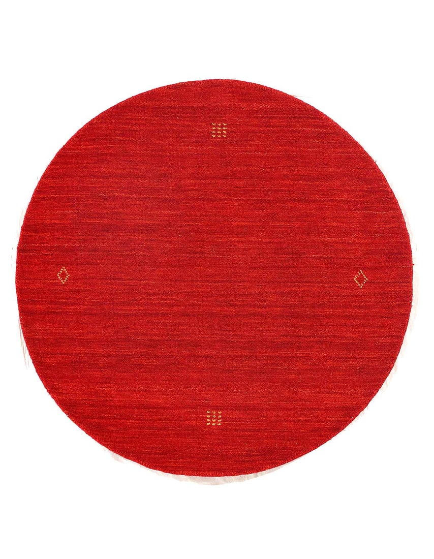Fine Hand Knotted Persian Gabbeh Design Round Rug 3'X 3' (1 of 3)
