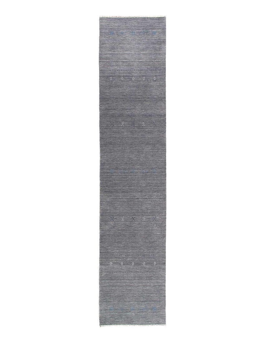Fine Hand Knotted Persian Gabbeh Design Runner 2'7'X 12'3': Fine Hand Knotted Persian Gabbeh Design Runner 2'7'X 12'3' - NEW, Gabbeh, Hand-Knotted, Lamb's Wool, 300 -D15292- 862.This item is part of our fine auction collection which includes many fine home acc
